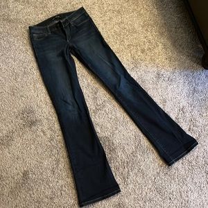 Joe’s Jeans, worn only a few times, size 26, mid rise bootcut, dark wash